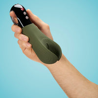 Fun Factory Manta Vibrating Stroker Moss Green