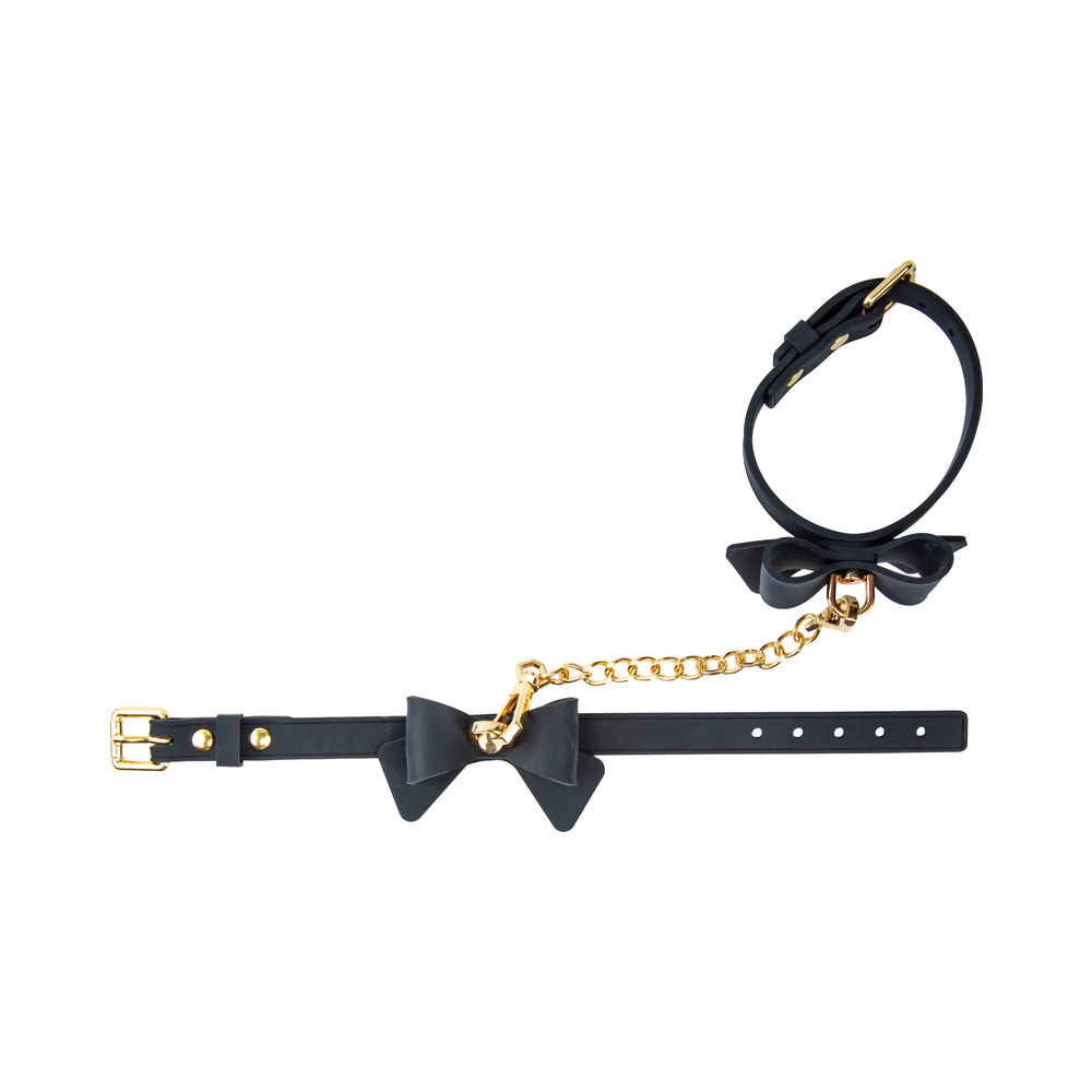 Ardor Wrist & Ankle Restraints Black with Bow