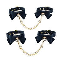 Ardor Wrist & Ankle Restraints Black with Bow