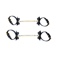 Ardor Wrist & Ankle Restraints Black with Bow