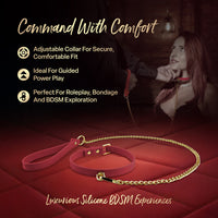 Temptasia Ardor Collar & Leash Red