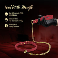 Temptasia Ardor Collar & Leash Red