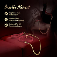 Temptasia Ardor Collar & Leash Red