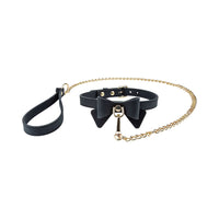 Temptasia Ardor Collar & Leash Black/Bow