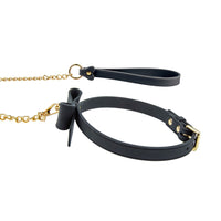Temptasia Ardor Collar & Leash Black/Bow