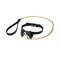 Temptasia Ardor Collar & Leash Black/Bow