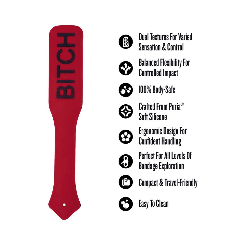 Temptasia Ardor Paddle Red for Sensual Impact Play