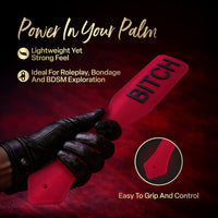 Temptasia Ardor Paddle Red for Sensual Impact Play