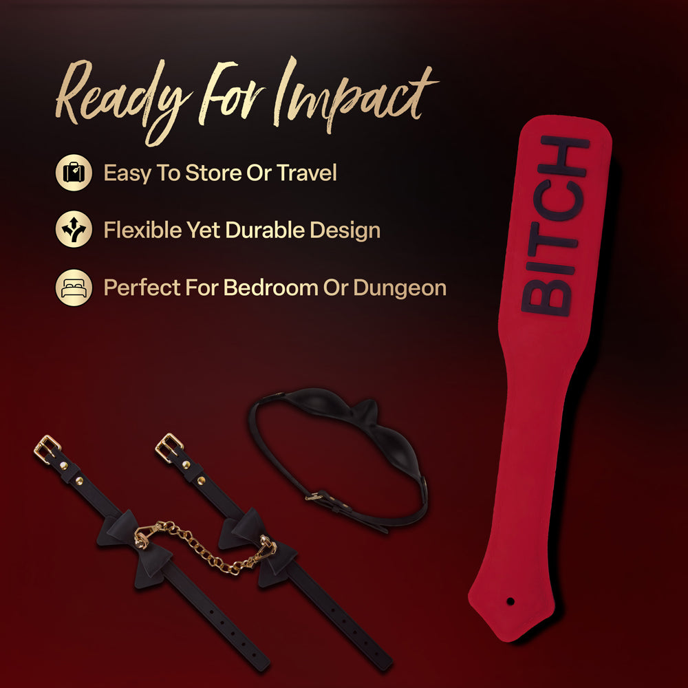 Temptasia Ardor Paddle Red for Sensual Impact Play