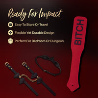 Temptasia Ardor Paddle Red for Sensual Impact Play