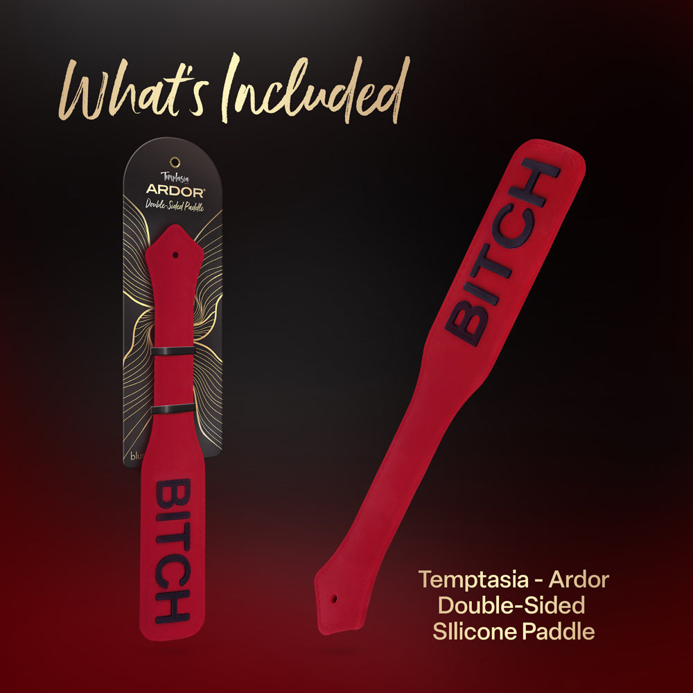 Temptasia Ardor Paddle Red for Sensual Impact Play
