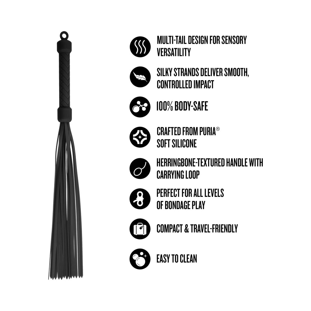 Temptasia Ardor Flogger - Black