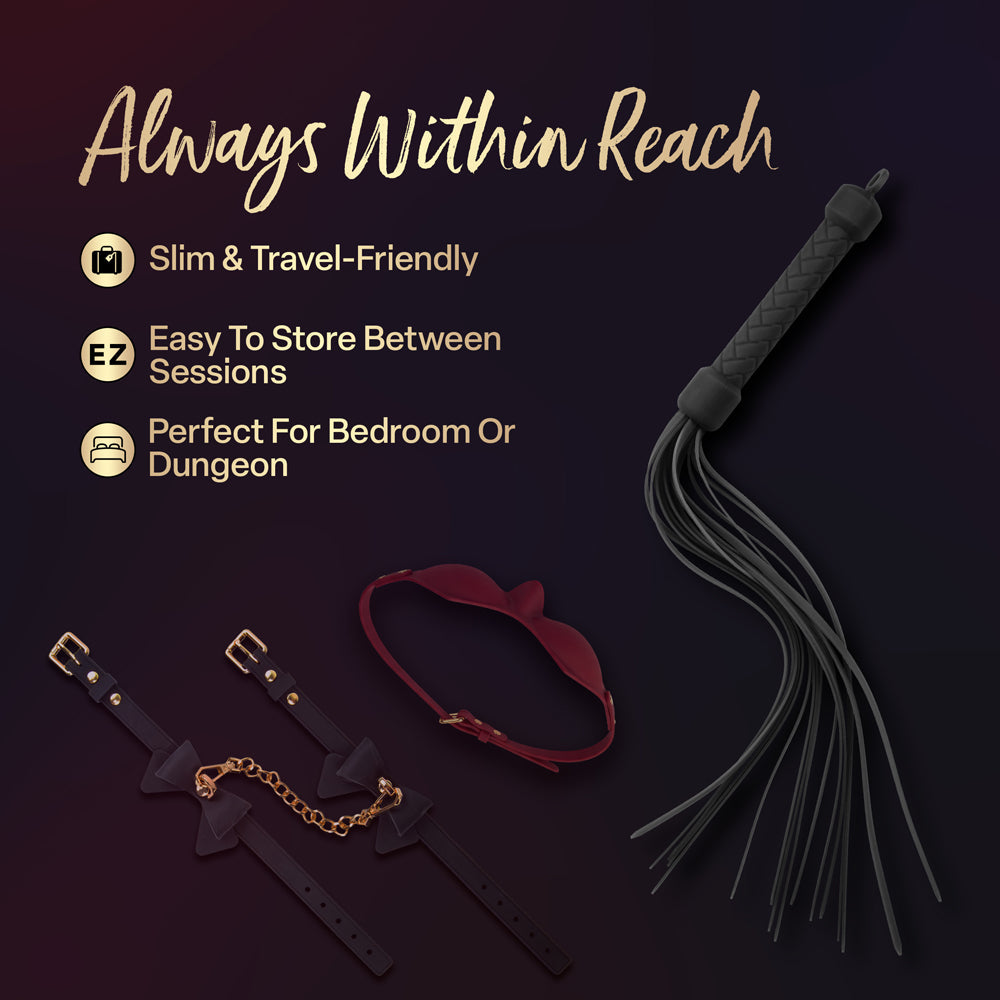 Temptasia Ardor Flogger - Black