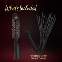 Temptasia Ardor Flogger - Black