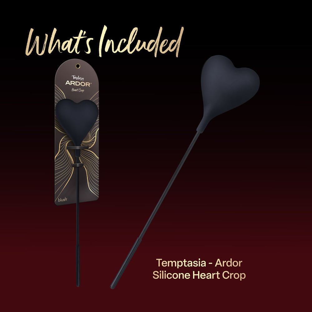 Temptasia Ardor Heart Crop - Black
