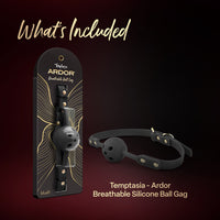 Temptasia Ardor Breathable Ball Gag - Black