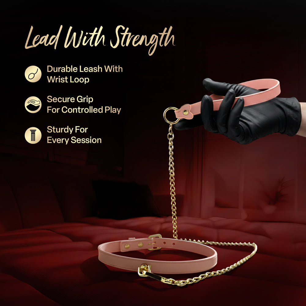 Temptasia Ardor Collar & Leash - Pink