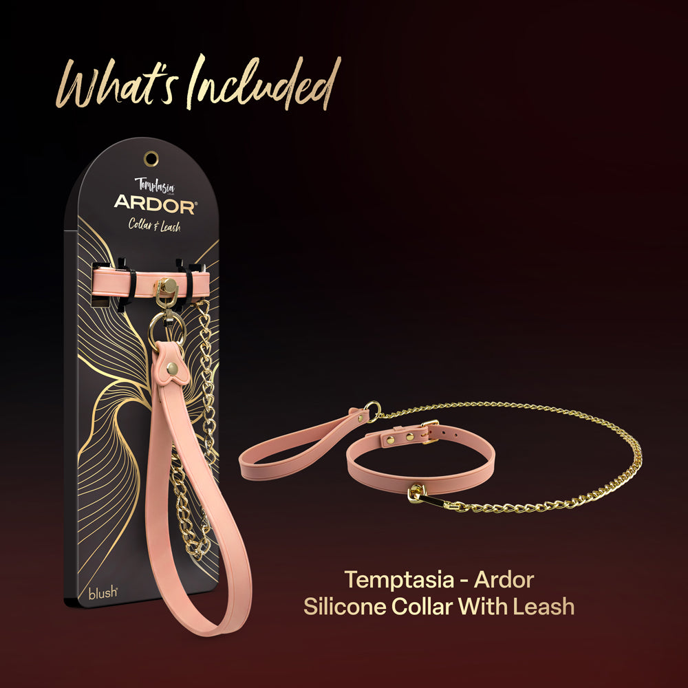 Temptasia Ardor Collar & Leash - Pink