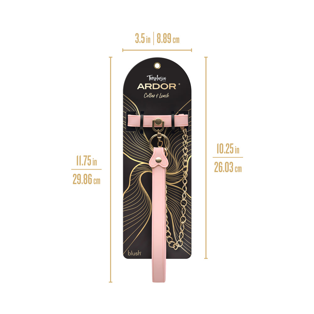 Temptasia Ardor Collar & Leash - Pink