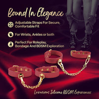 Temptasia Ardor Wrist & Ankle Restraints Red