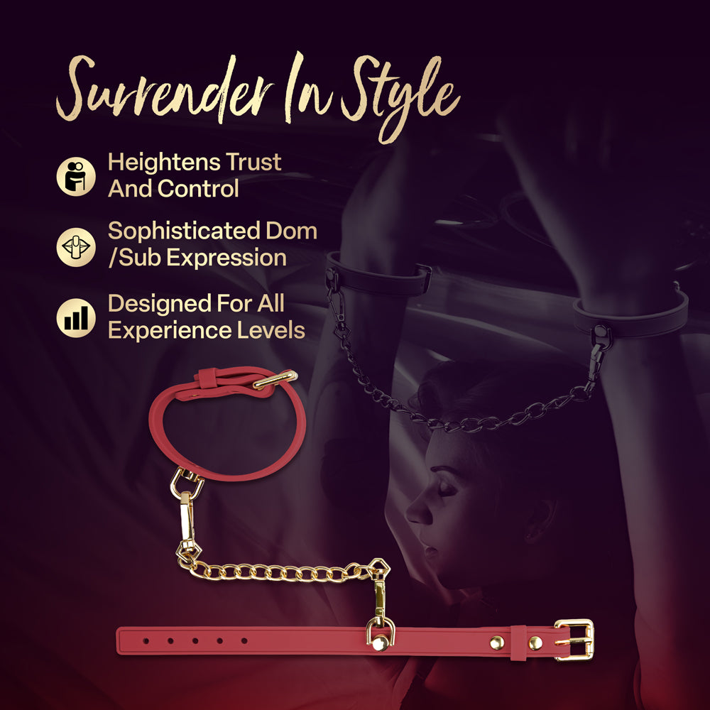 Temptasia Ardor Wrist & Ankle Restraints Red