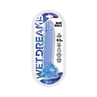 Wet Dreams Crystal Dildo Blue Balls 6.5"