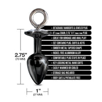 NIXIE Metal Plug & Faux Fur Cuff Set - Medium Anal Toy