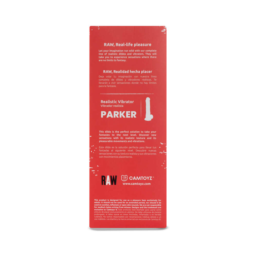 Camtoyz Raw Parker Realistic Vibrator Dildo