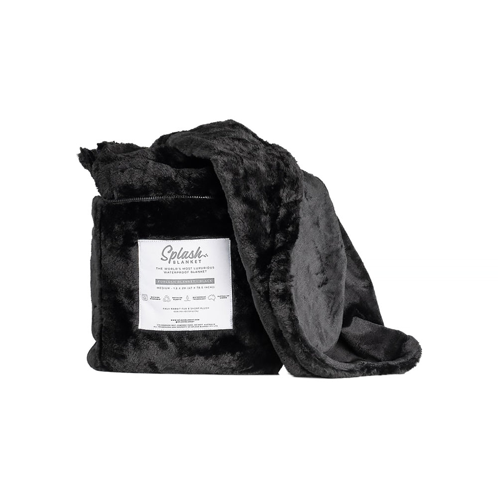 Splash Blanket Furlush Black M