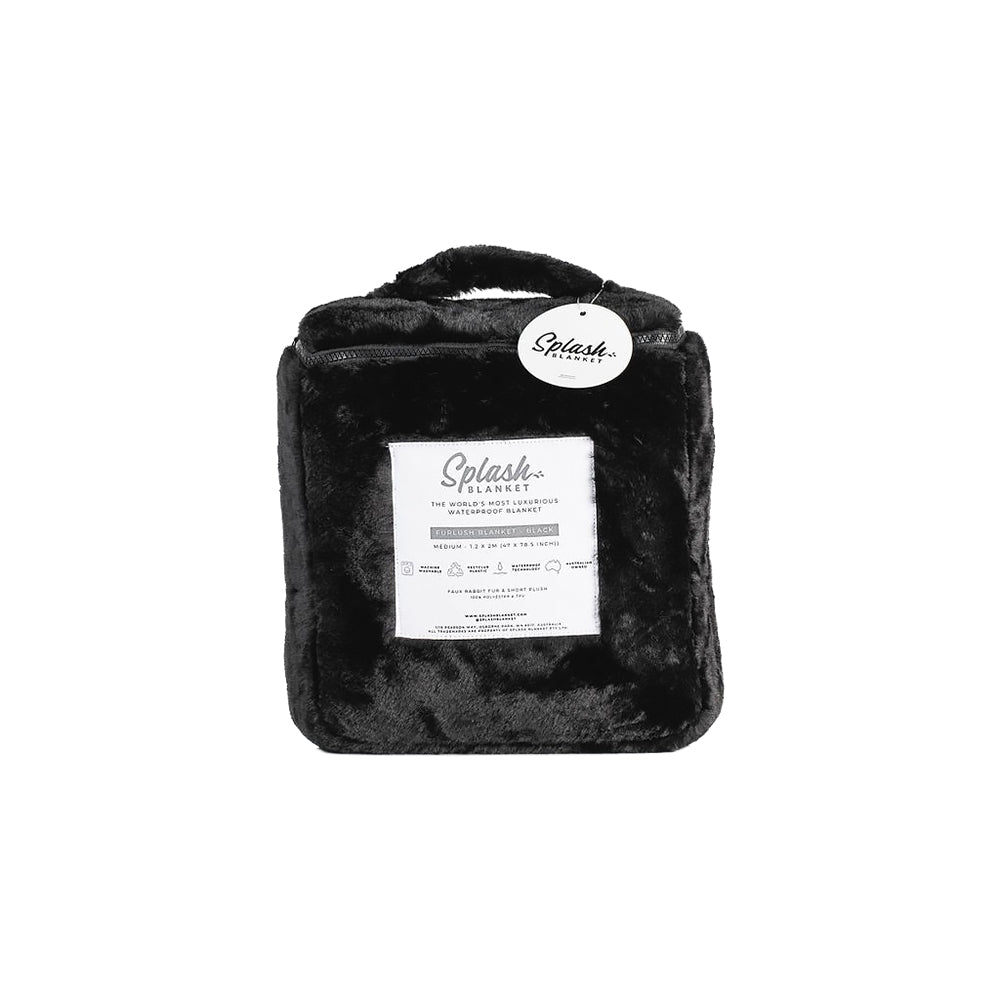 Splash Blanket Furlush Black M