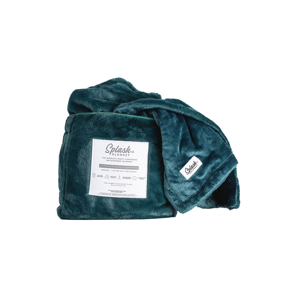 Splash Blanket Furlush Emerald Green M