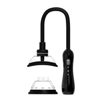 PUMPED Automatic Rechargeable Vulva & Breast Pump with Tongue Stimulator Black