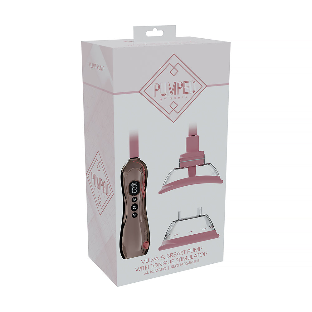 Automatic Rechargeable Vulva & Breast Pump with Tongue Stimulator