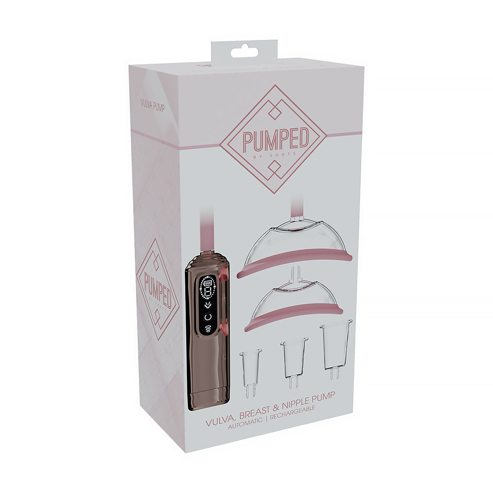 PUMPED Automatic Rechargeable Vulva, Breast & Nipple Pump Rose Gold