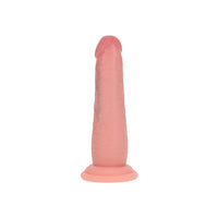 Realistic Dual Density Silicone Dildo 6 in. Beige