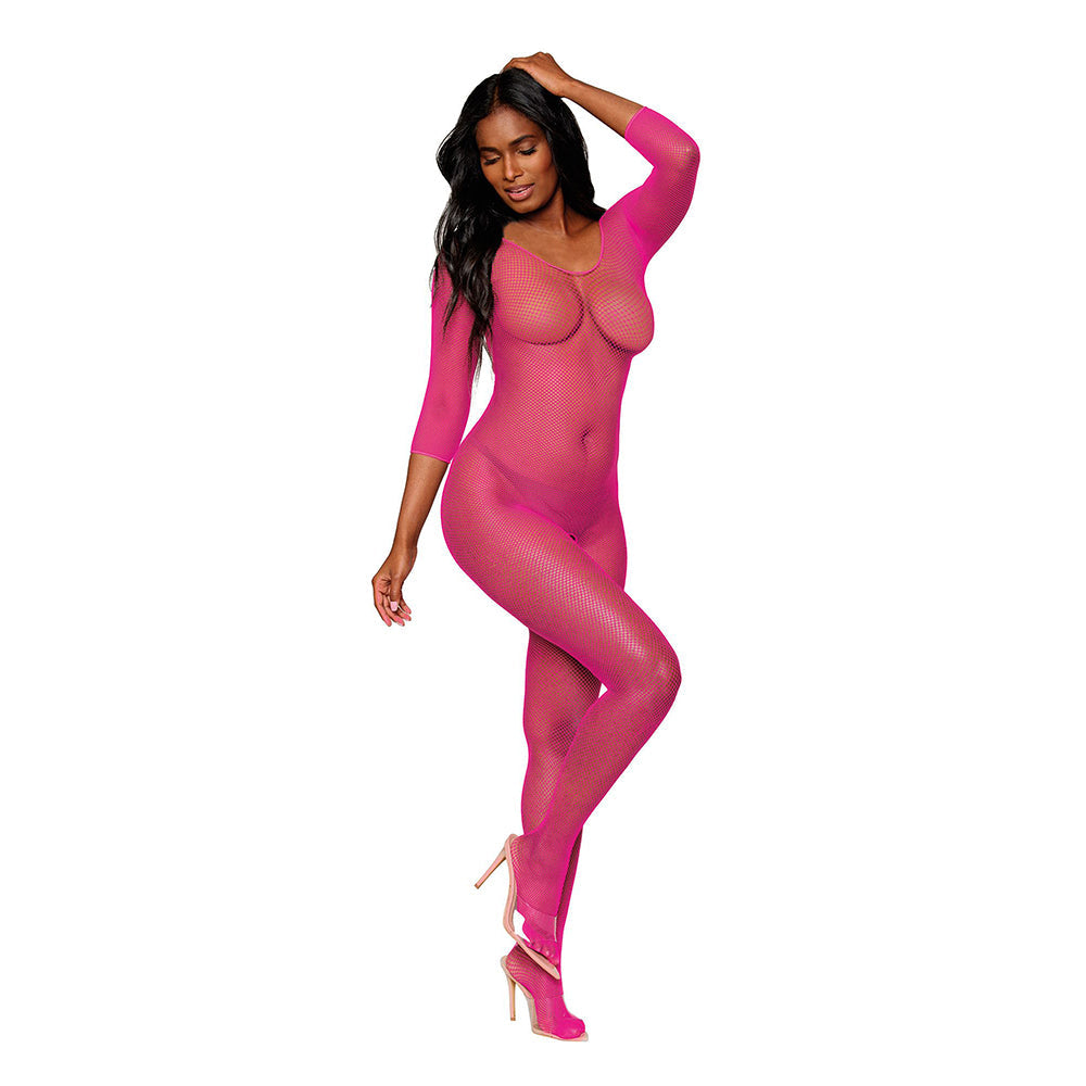 DG Long Sleeve Fishnet Bodystocking for Seductive Style