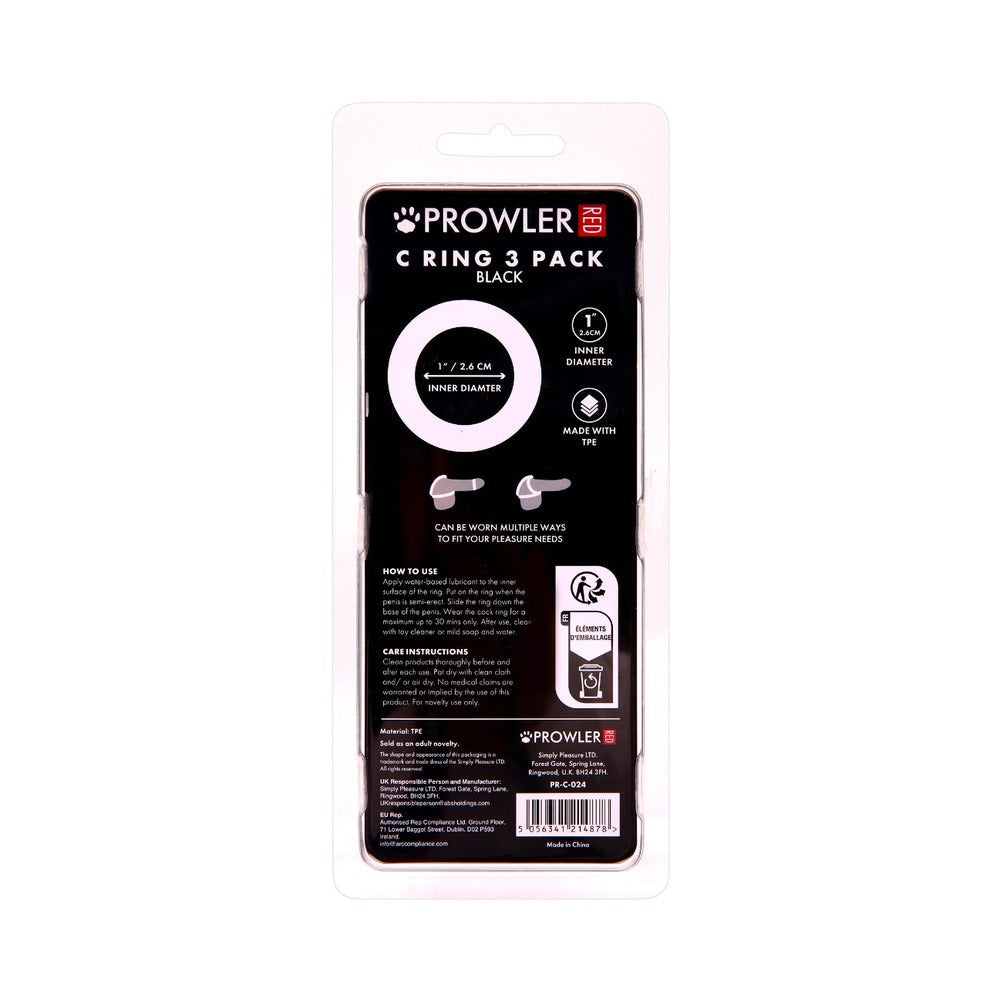 Prowler RED Cock Ring 3-Pack