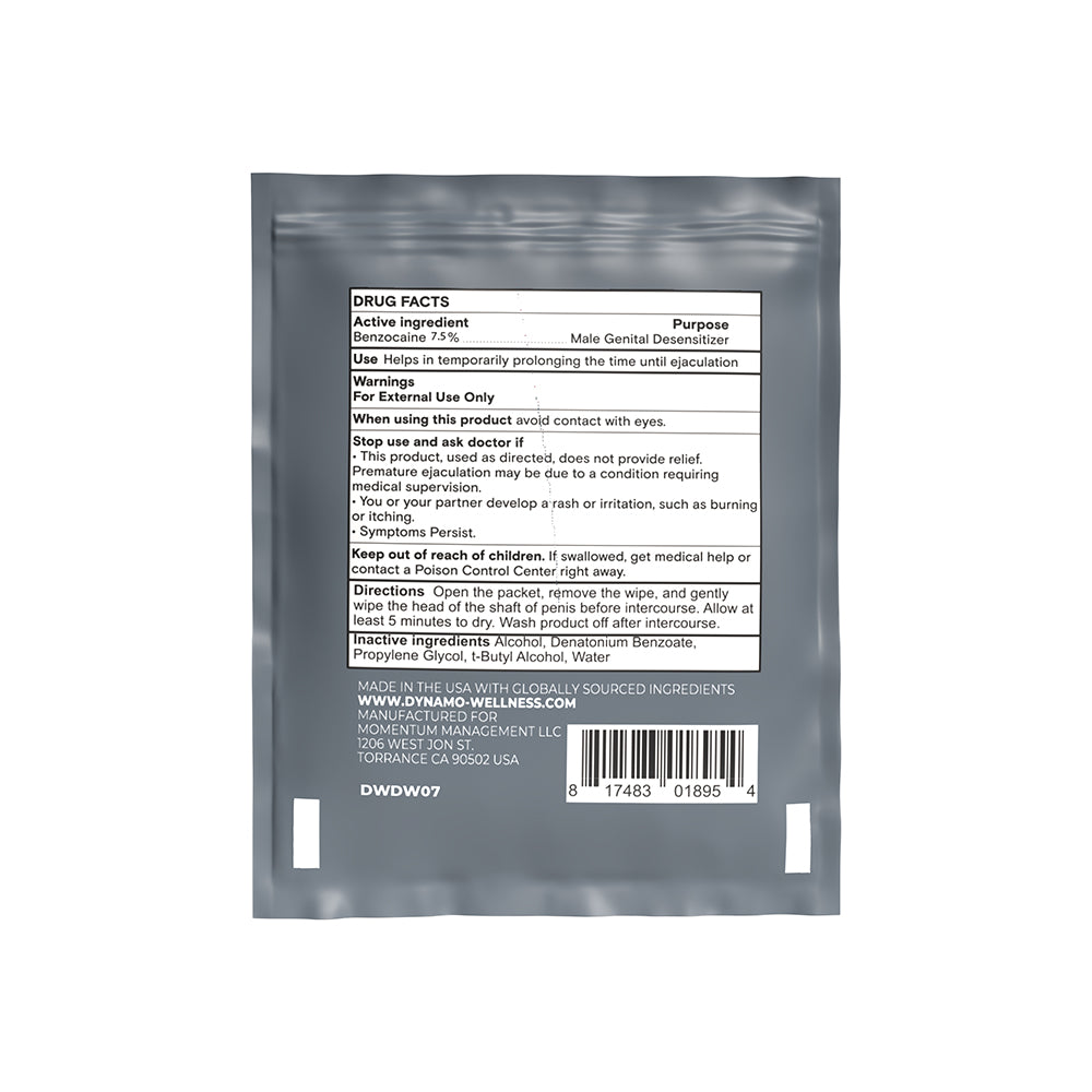 Dynamo Wellness Max Strength Wipe 18Pk