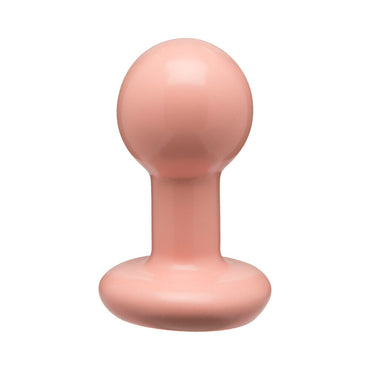 Classic Round Butt Plug - Cream Small