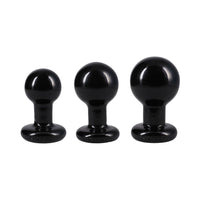 Classic Round Butt Plug Set - Black