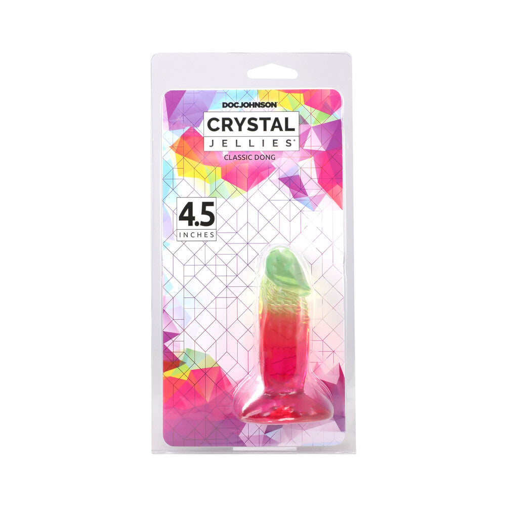 Crystal Jellies 4.5 in. Dong - Rainbow