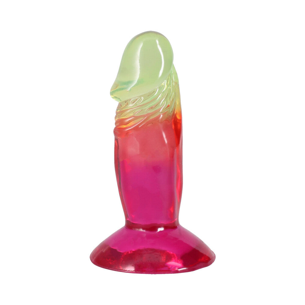 Crystal Jellies 4.5 in. Dong - Rainbow