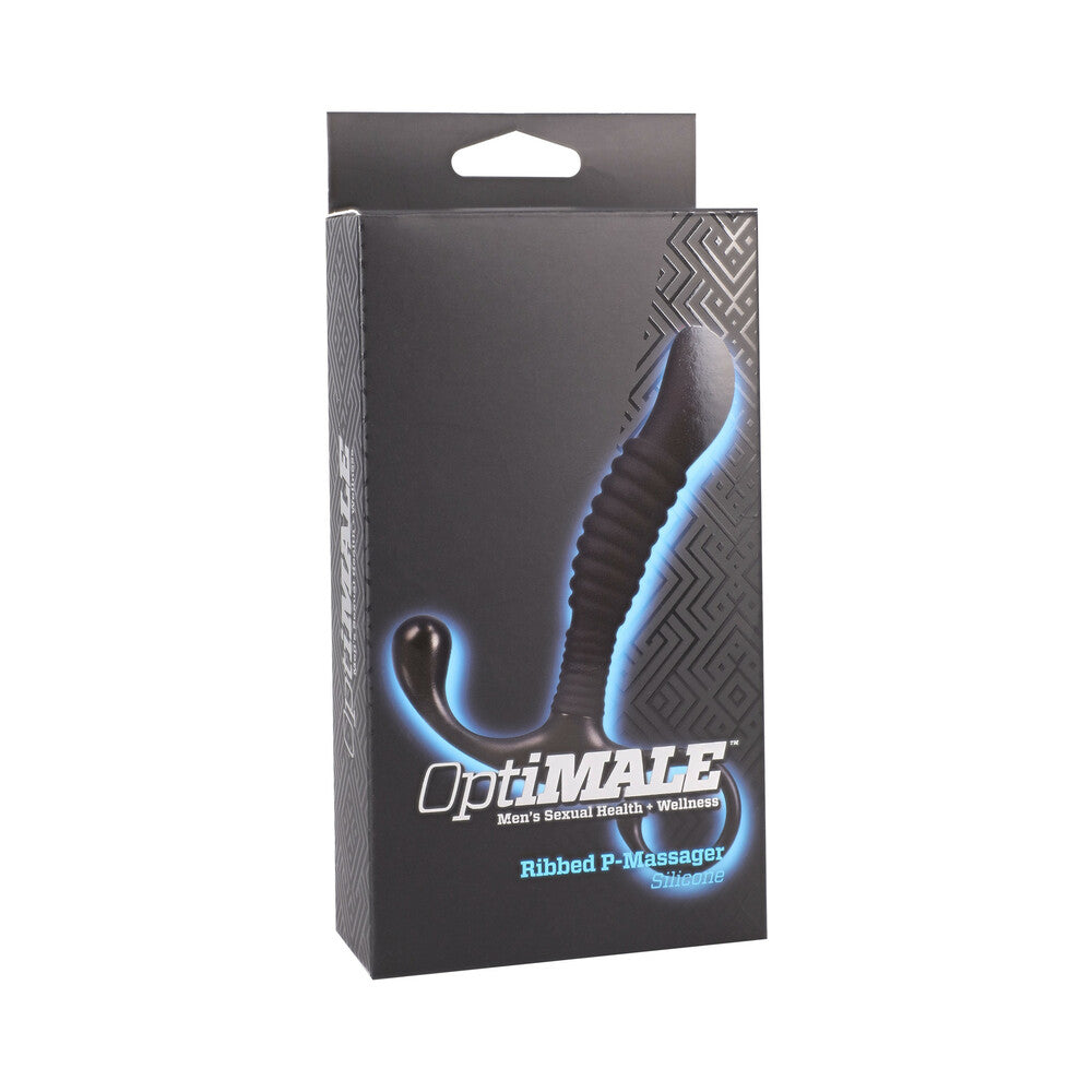 OptiMALE Ribbed Silicone P-Massager Prostate Massager