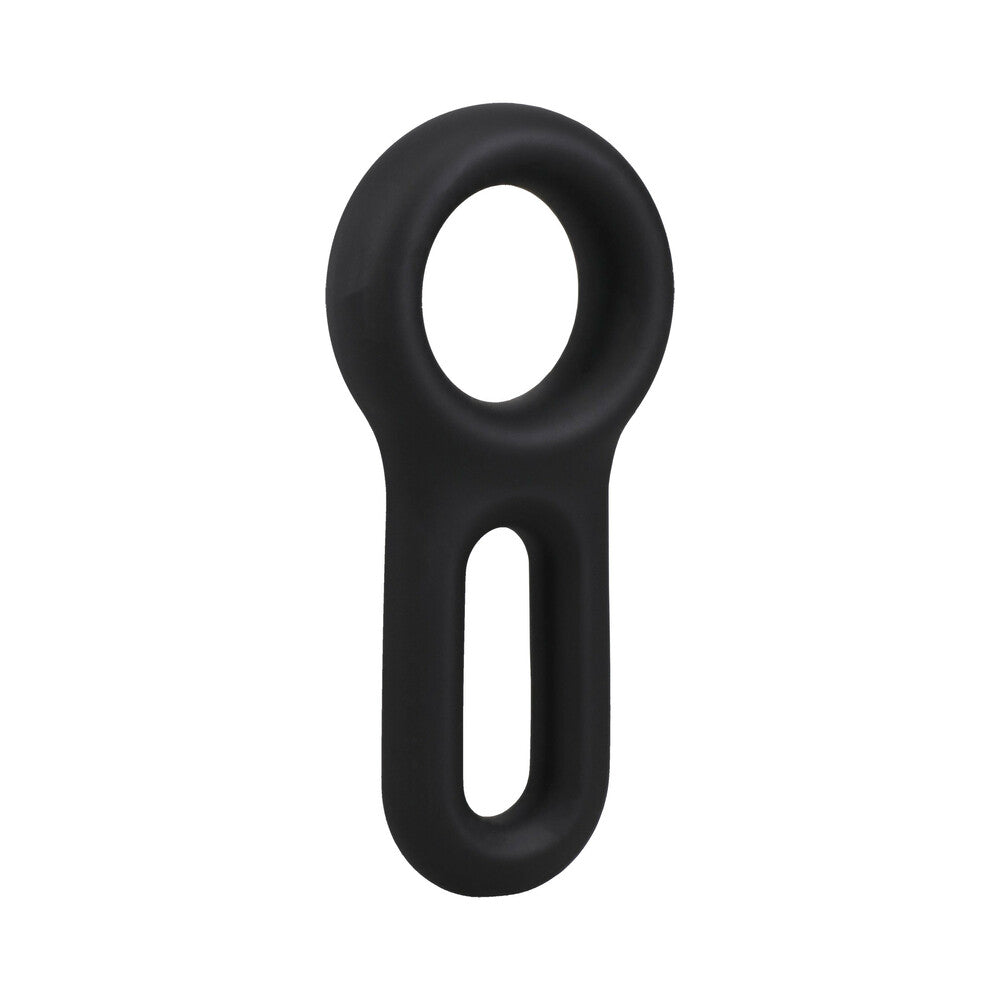 ROCK SOLID The Keyhole Silicone C-Ring - Black