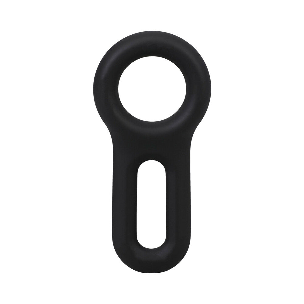ROCK SOLID The Keyhole Silicone C-Ring - Black