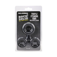 ROCK SOLID Sili Triple Stamina Ring - Black