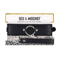SS S&M Shadow Collar and Leash Set