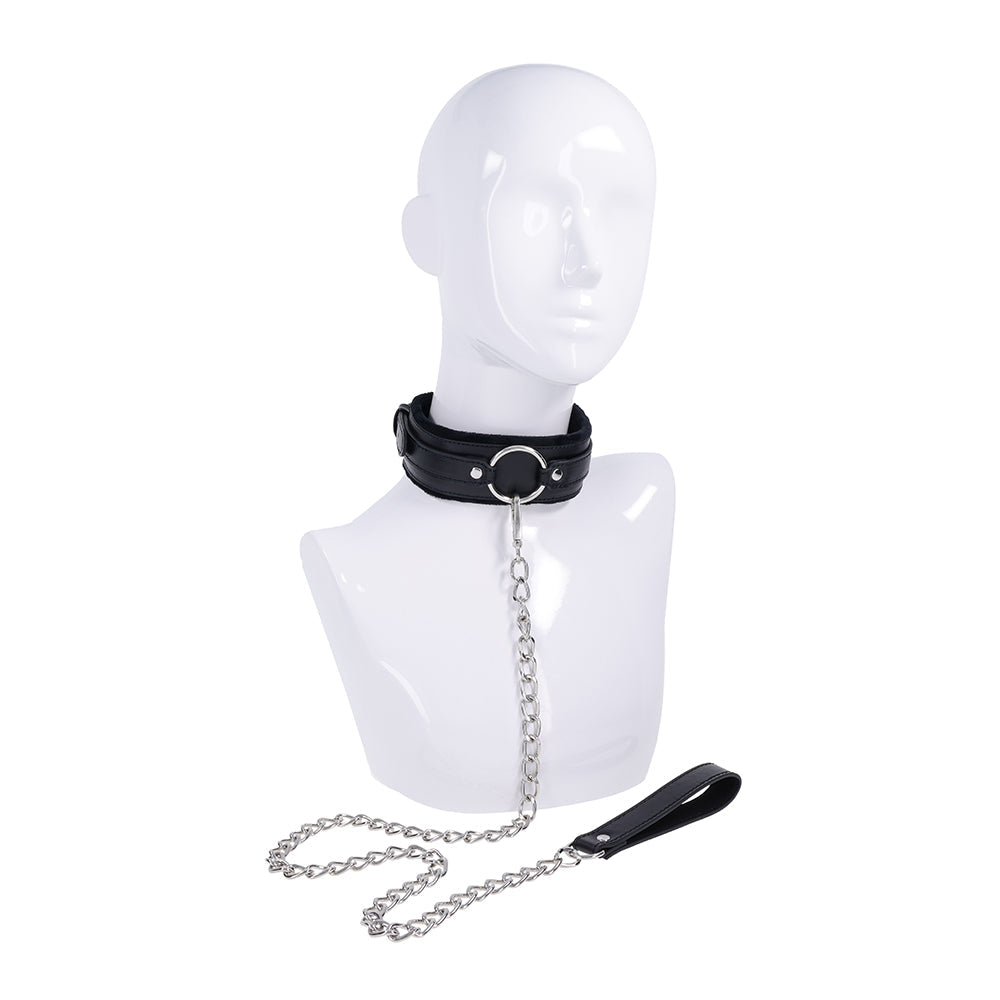 SS S&M Shadow Collar and Leash Set