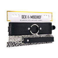 SS S&M Shadow Collar and Leash Set
