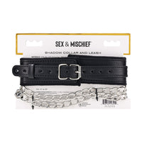 SS S&M Shadow Collar and Leash Set